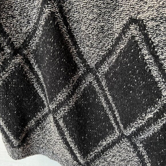 Madewell Cardigan Womens Size XS/S Gray & Black All Angels Batwing Open Front - Picture 10 of 15